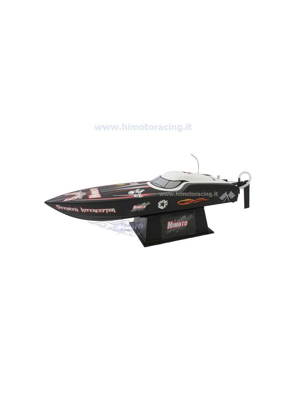 Motoscafo elettrico Stealth Interceptor Himoto 1/6