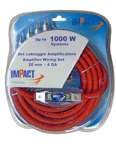 IMPACT PPK200 Amplifier Installation Kit 1000 W